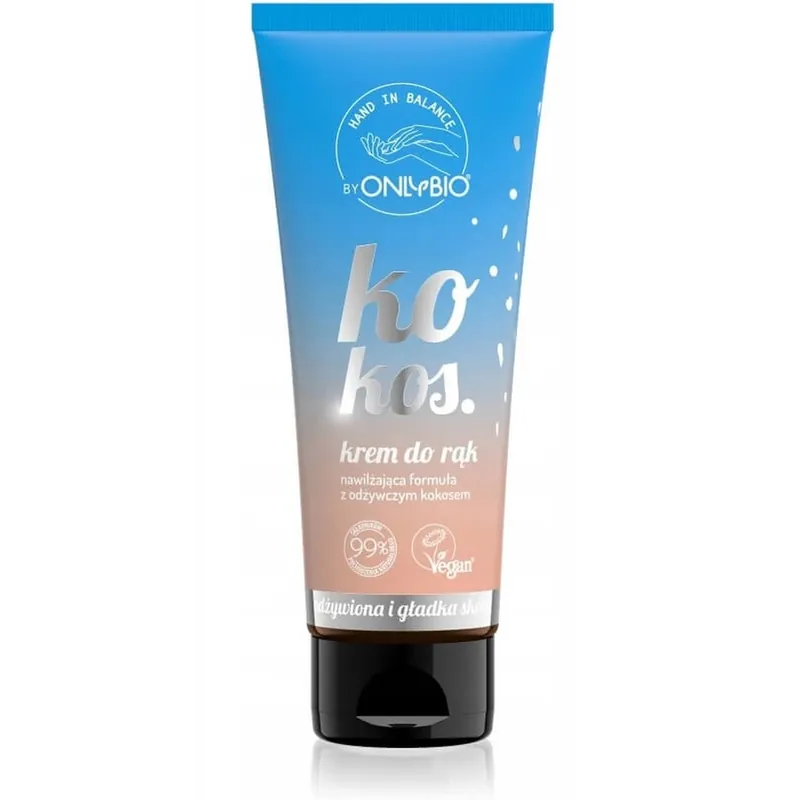 Premium OnlyBio Cremă de mâini hidratantă cu nucă de cocos, 50 ml