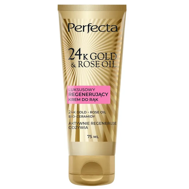 Expediere rapidă Perfecta 24K Gold amp; Rose Oil Regenerating Hand Cream, 75 ml