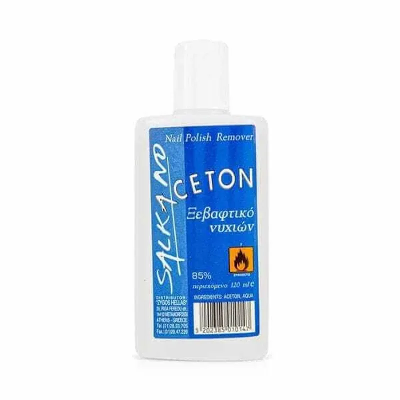 SALKANO Acetonă 85% Lac de unghii simplu 120ml Preț promoțional