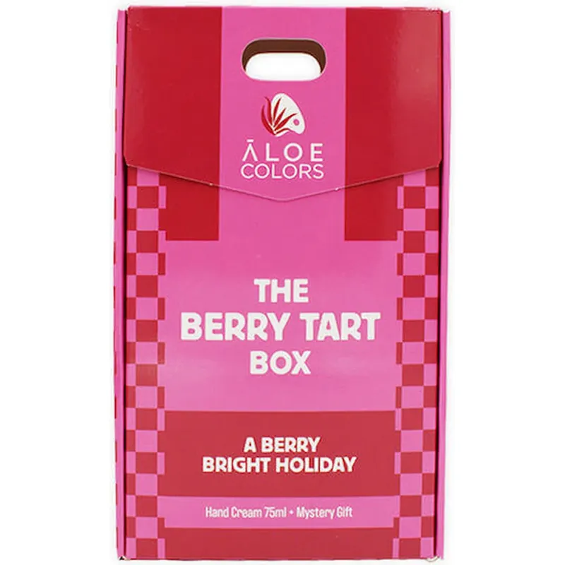 ALOE COLORS Xmas Promo The Berry Tart Box With Berry Xmas Hand Cream Cremă de mâini hidratantă, 75ml & Mystery Gift Retur gratuit
