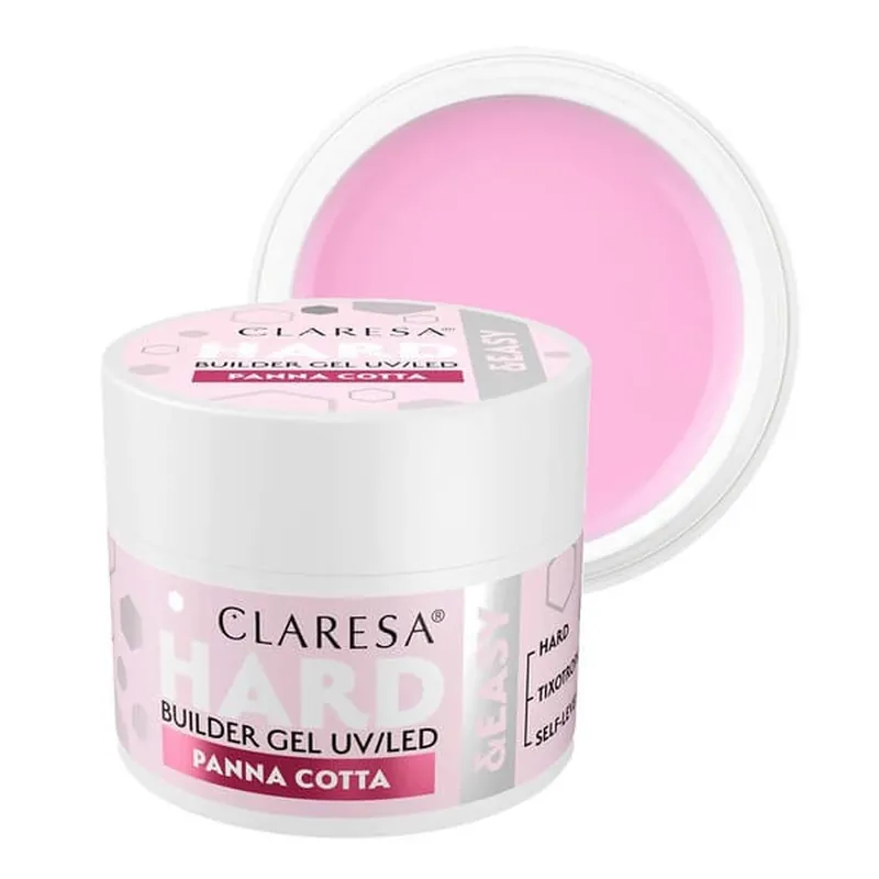 Claresa Hard&Easy Builder Gel, gel pentru construirea unghiilor, Panna Cotta, 45 g Chilipir