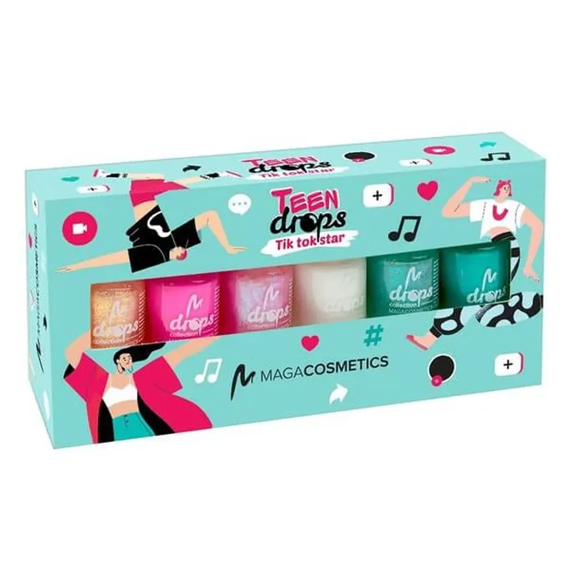 Maga Cosmetics, Teen Drops Tik Tok Star V.02, set de lacuri de unghii, 6 x 6 ml Mai ieftin
