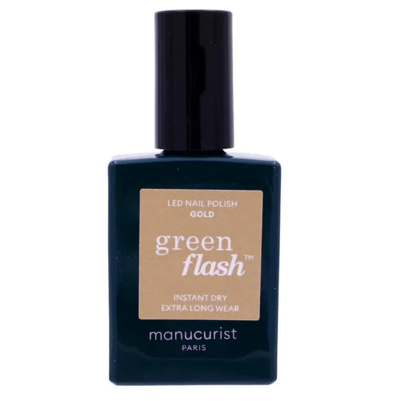 MANUCURIST GREEN FLASH LAC DE UNGHII AURIU 15 ML Chilipir