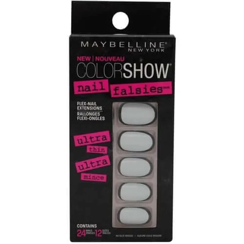 Unghii False, Maybelline, Colorama, Subtiri si Naturale, 01 Ink Lined, 24 Bucati Bestseller