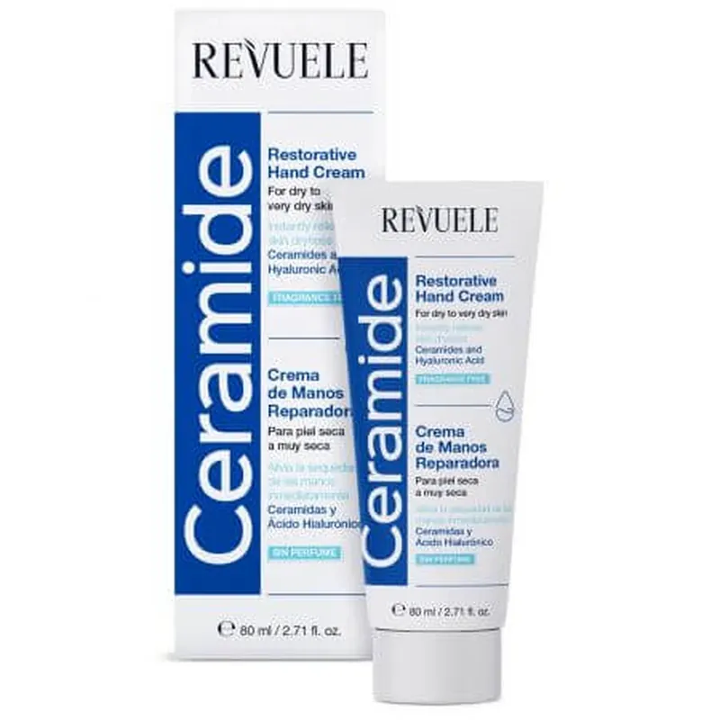 Ofertă exclusivă Crema reparatoare cu ceramide pentru maini, 80 ml, Revuele