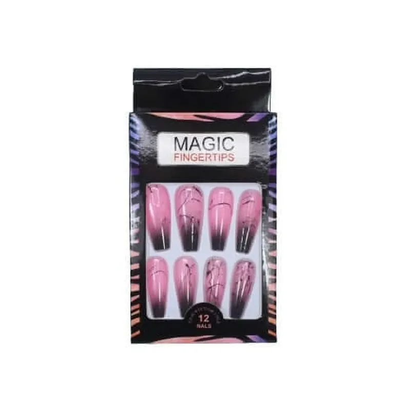 Set 12 Unghii False cu Aspect natural, Magic Fingertips, 03 Preț promoțional