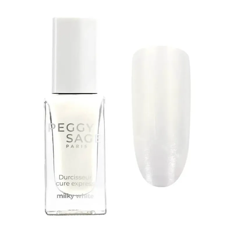 Cel mai vândut Peggy Sage Express Balsam de unghii alb lăptos, 11 ml