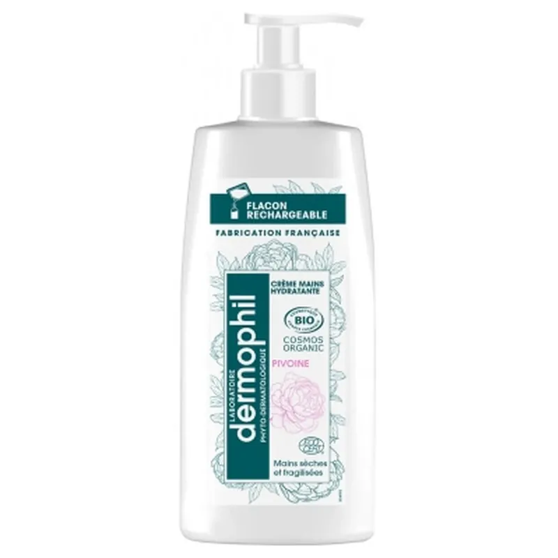 Dermophil Indien Cremă hidratantă pentru mâini cu bujor organic 200 ml Ofertă limitată
