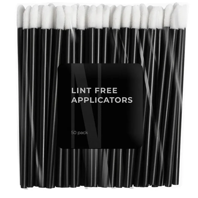 Aplicatoare Nanolash Lint Free Aplicatoare de velur pentru gene și sprâncene, 50 bucăți Ofertă exclusivă