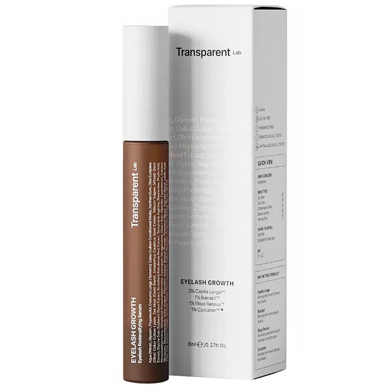 Transparent Lab Eyelash Grow, ser pentru întărirea genelor, 8 ml Retur gratuit