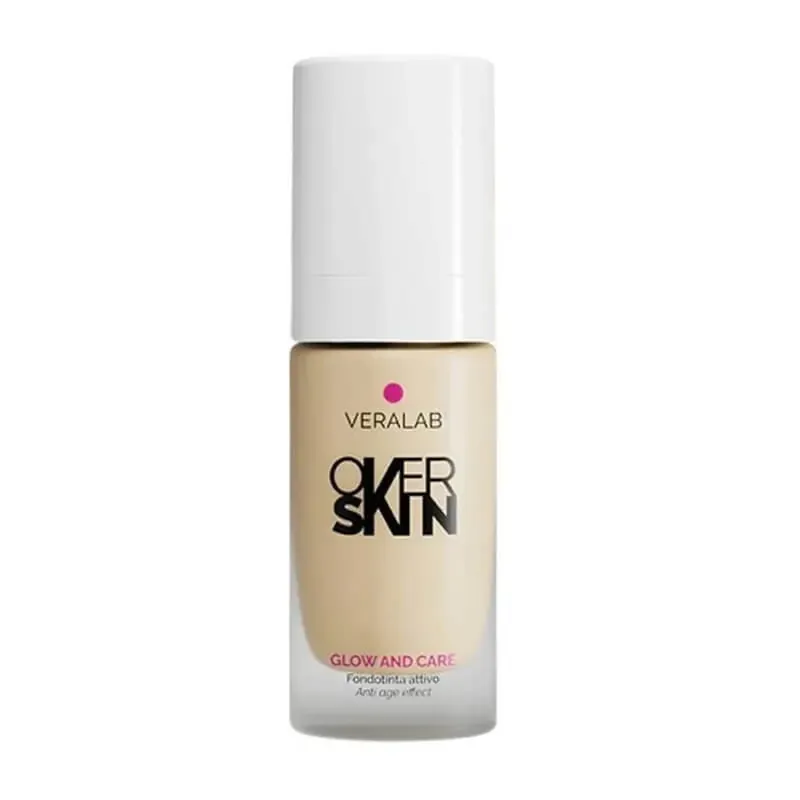 Livrare expres Veralab Overskin glow and care - fond de ten activ, strălucitor și hidratant nr. 03 vanilie
