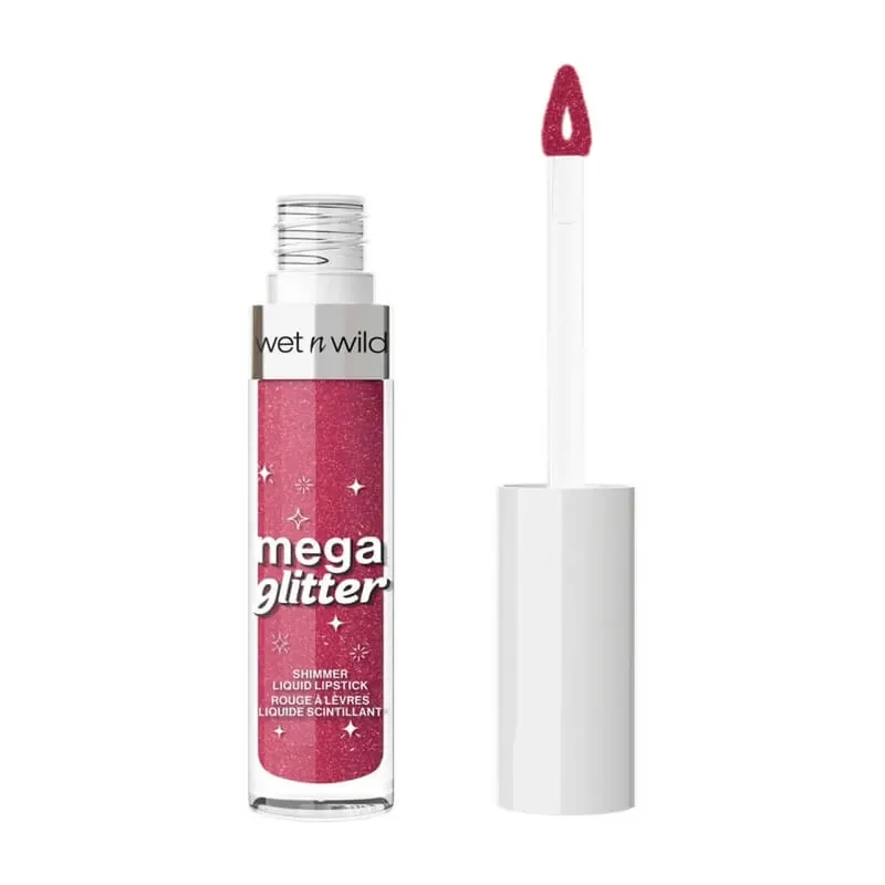Reducere extra Wet n wild Mega glitter - ruj lichid cu sclipici - ruj lichid - pink future