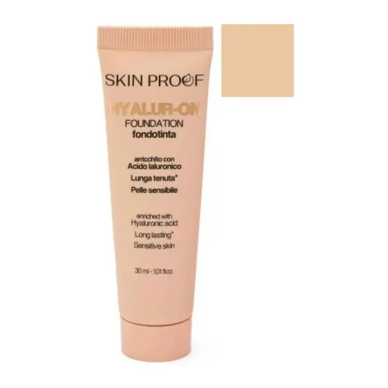 Fond de ten Skin Proof Hyalur-on – fond de ten fluid cu rezistență îndelungată – nr. 02 nude Reducere de preț