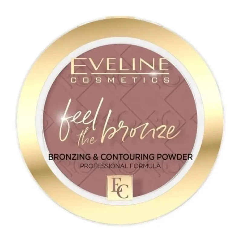 Eveline Cosmetics Feel the bronze Pudră pentru ten și contur 02 Chocolate Cake Nu rata