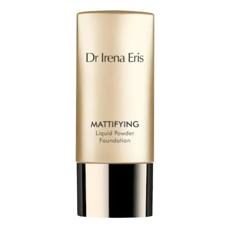 Dr Irena Eris, Pudră lichidă matifiantă, fond de ten 10 Porcelain, 30 ml Lichidare de stoc