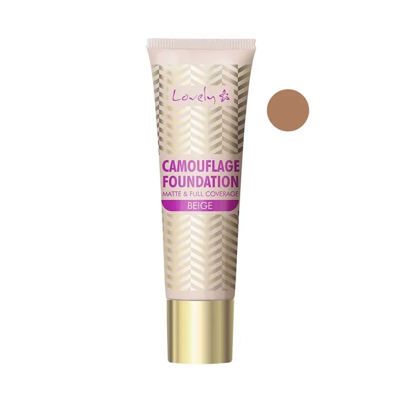 Lovely Camouflage Foundation, fond de ten matifiant și acoperitor 4 Beige, 25ml Reducere extra