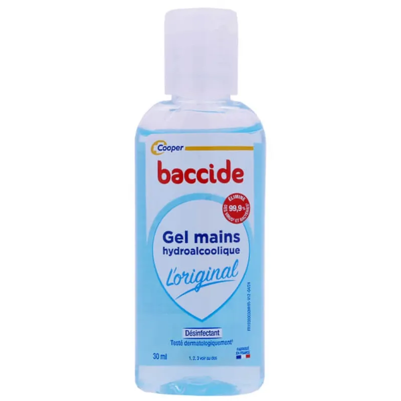 BACCIDE GEL DE MÂINI HIDROALCOOLIC L‘ORIGINAL 30 ML COOPER Plată sigură