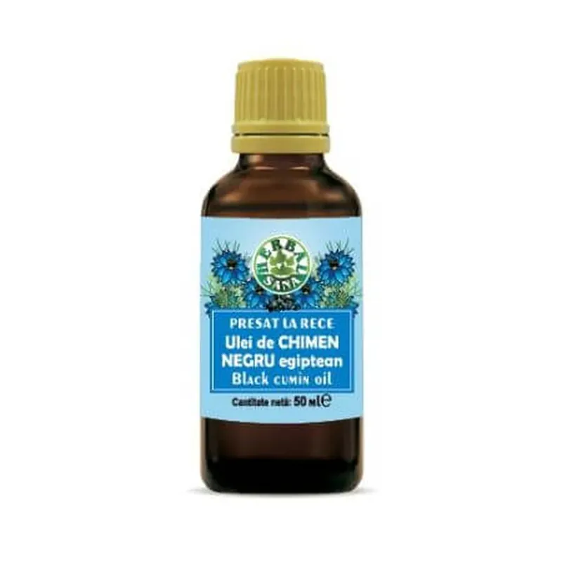 Ofertă specială Ulei de chimen negru egiptean presat la rece, 50 ml, Herbavit