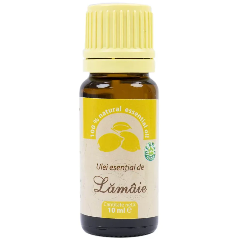 Nu rata Ulei esenţial de lămâie 100% pur, 10 ml, Herbavit
