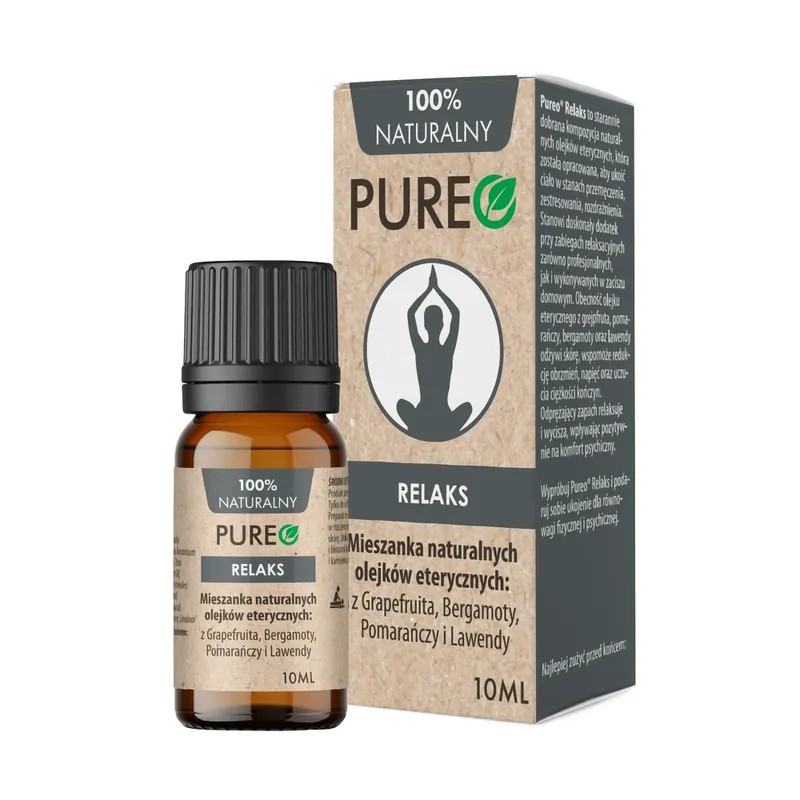 Cel mai bun preț Pureo Relax, amestec de uleiuri esențiale naturale, 10 ml