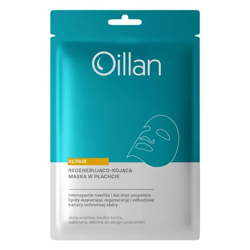 Oillan Repair, mască regenerantă și calmantă pentru pielea foarte uscată și sensibilă, 20 ml Cumpărături sigure