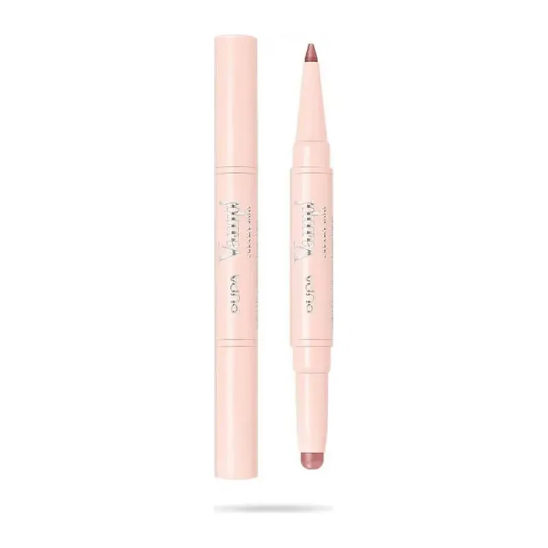 Reducere Pupa vamp! creamy duo – creion de contur pentru buze și ruj strălucitor nr. 017 timeless rose