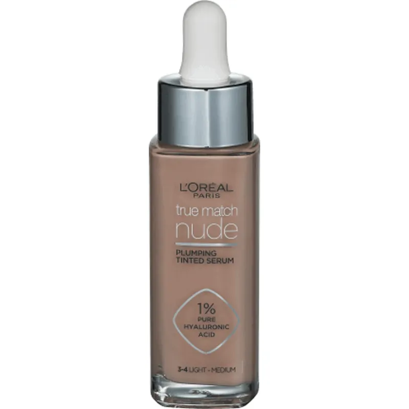Preferatul clienților Loreal Paris True Match Nude serum 3-4 Light Medium, 30 ml