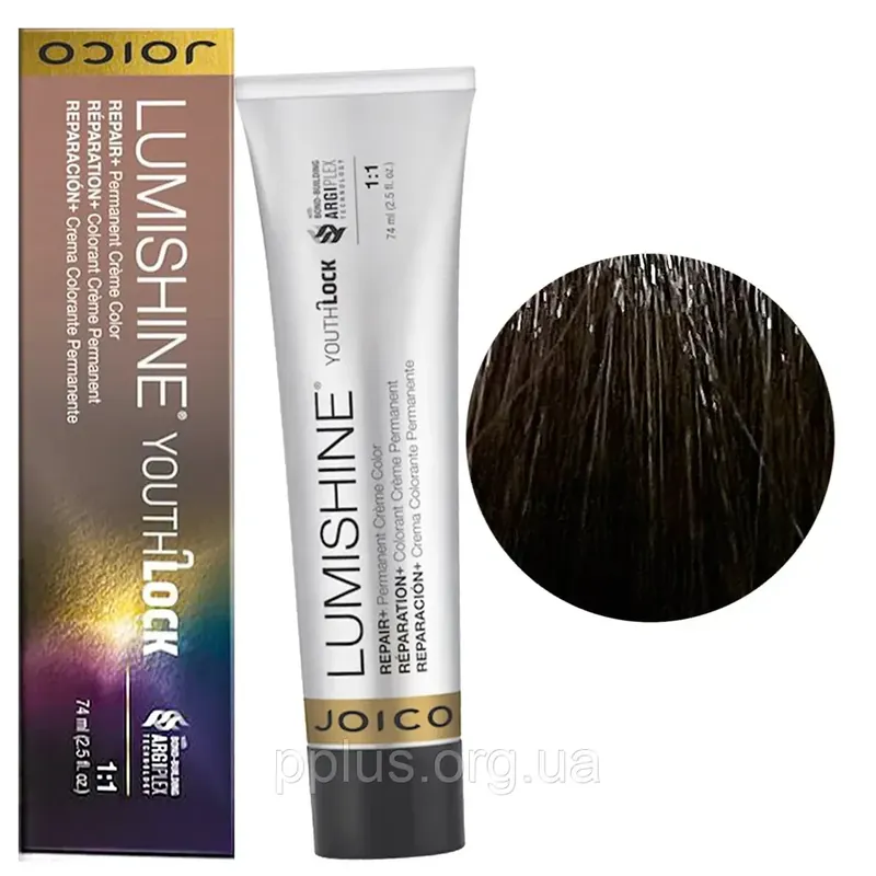 Vopsea de par permanenta Joico LumiShine YouthLock Crème 5NNA 74ml Promoție