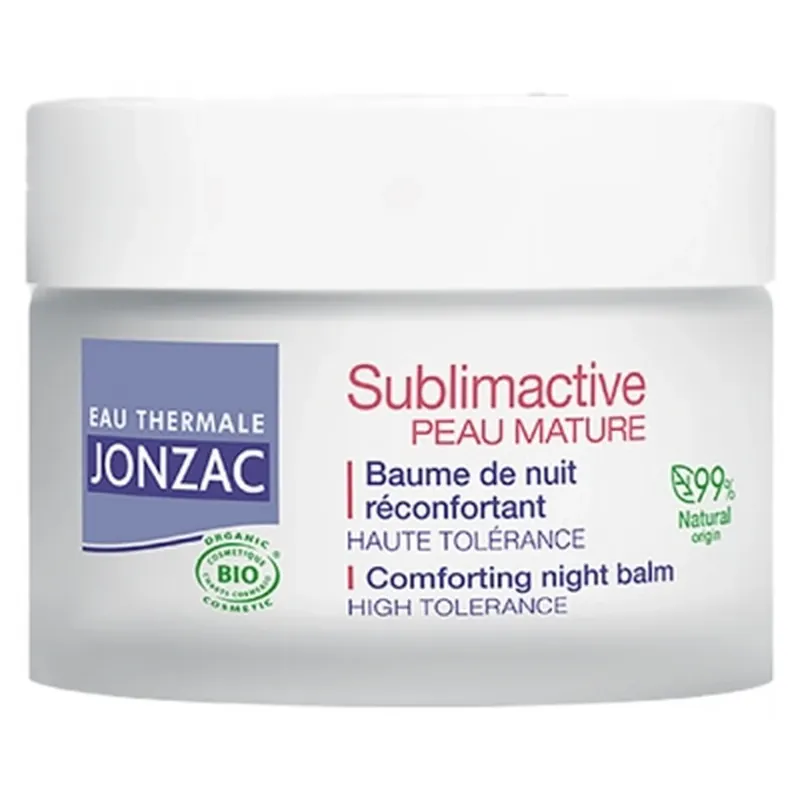Apă termală Jonzac Sublimactive pentru piele matură – Balsam de noapte reconfortant, organic, 50 ml Preț promoțional