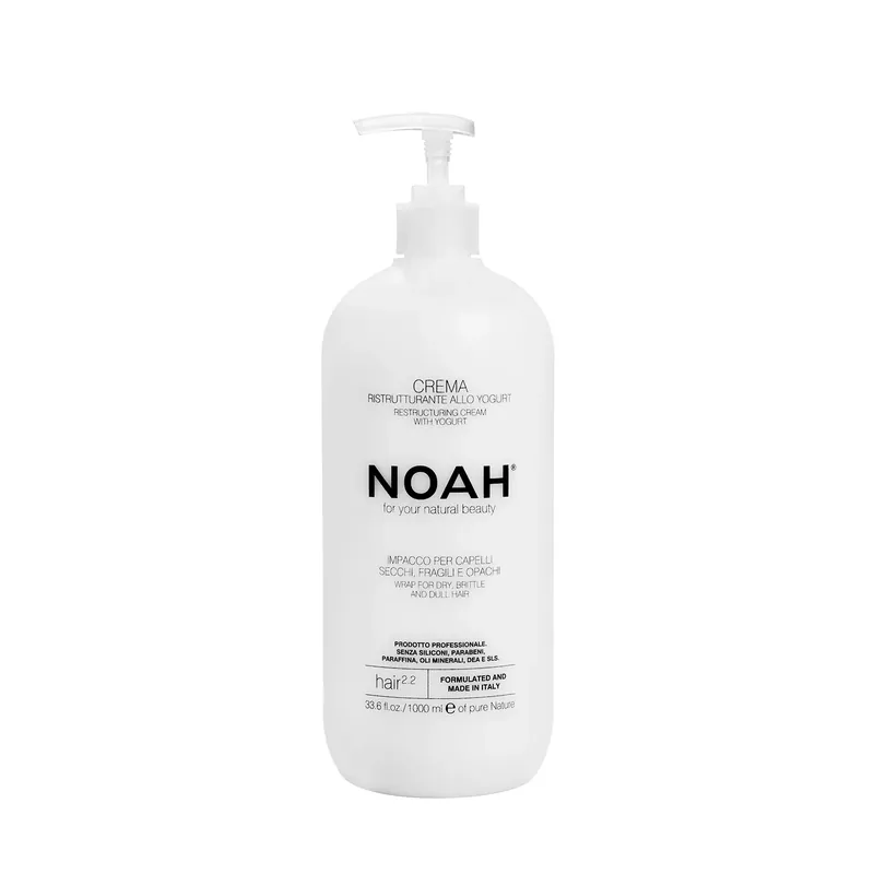 Balsam crema restructurant cu iaurt pentru par uscat, fragil si lipsit de stralucire (2.2), Noah, 1000 ml Preț mic