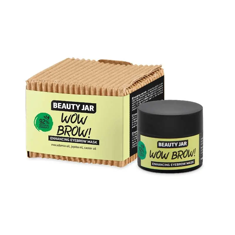 Masca regeneranta pentru sprancene, ulei de ricin si macadamia, Wow Brow, Beauty Jar, 15ml Reduceri