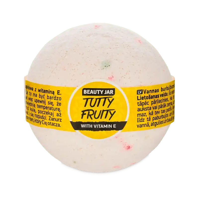 Cumpărături sigure Bila de baie cu vitamina E si parfum de mandarina, Tutty Fruity, Beauty Jar, 150g