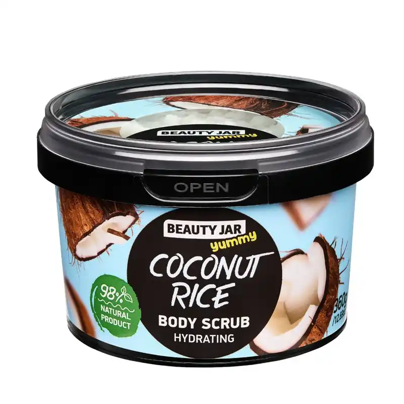 Livrare rapidă Scrub hidratant pentru corp, Coconut Rice, Beauty Jar, 360 g