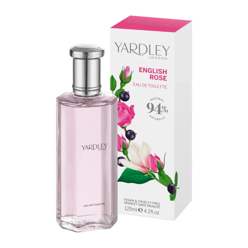 Apa de toaleta cu note de trandafir englezesc, English Rose, Yardley, 125 ml Plată sigură
