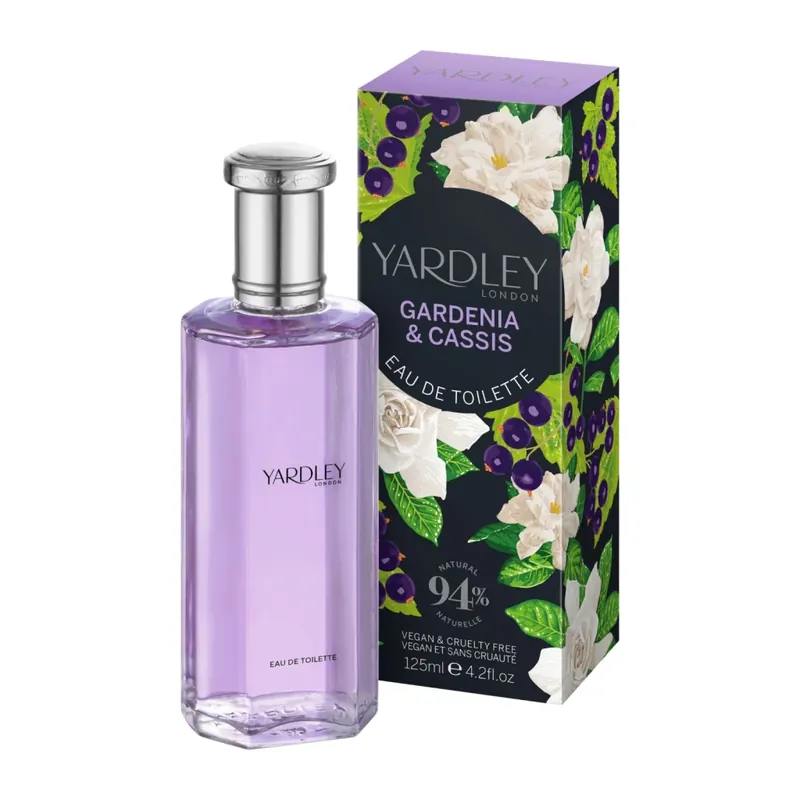 Livrare expres Apa de toaleta cu note de gardenie si coacaze negre, Gardenia & Cassis, Yardley, 125 ml