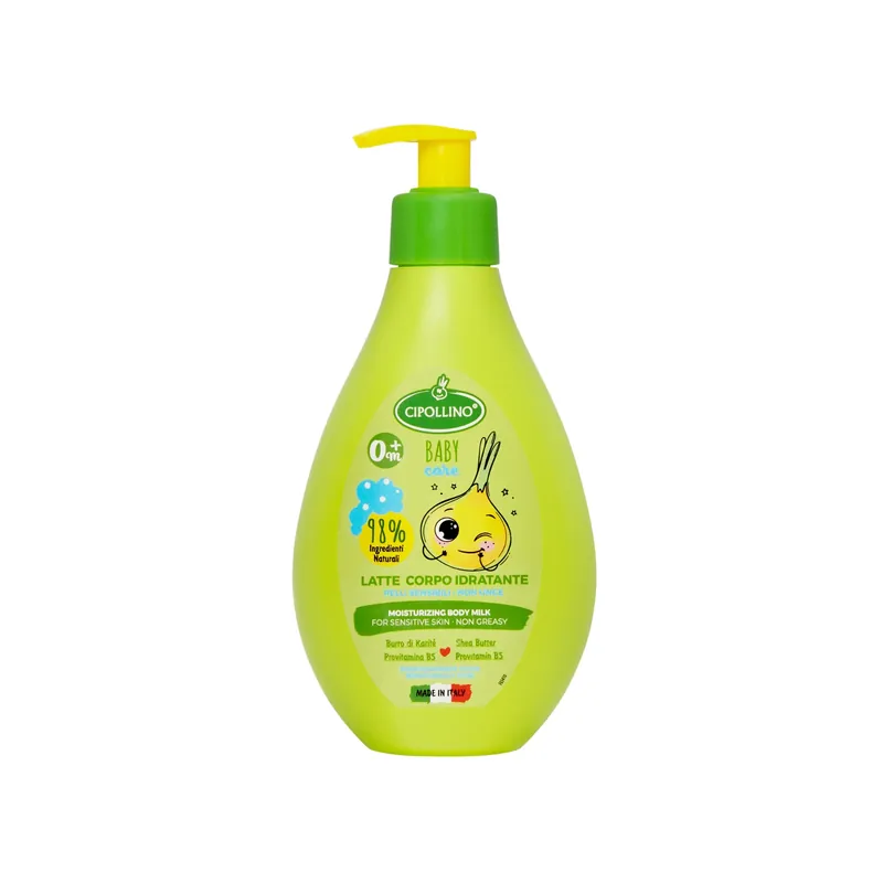 Ofertă de sezon Lapte hidratant pentru corp, ideal pentru pielea sensibila a bebelusilor, 0+ luni, Cipollino Baby Care, 250 ml
