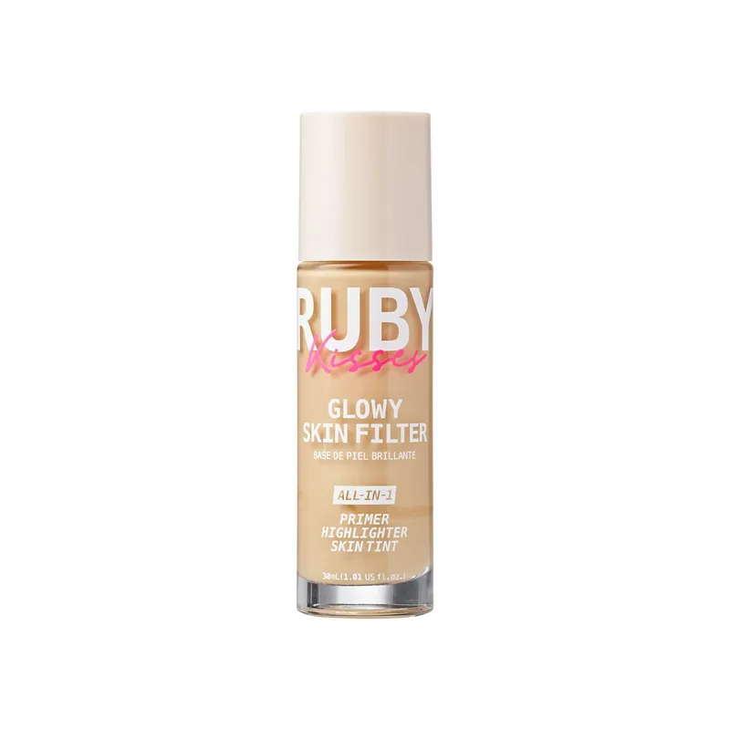Ofertă specială RUBY KISSES, Fond de ten 3 in 1 Glowy Skin Filter, Fair Light, 30 ml