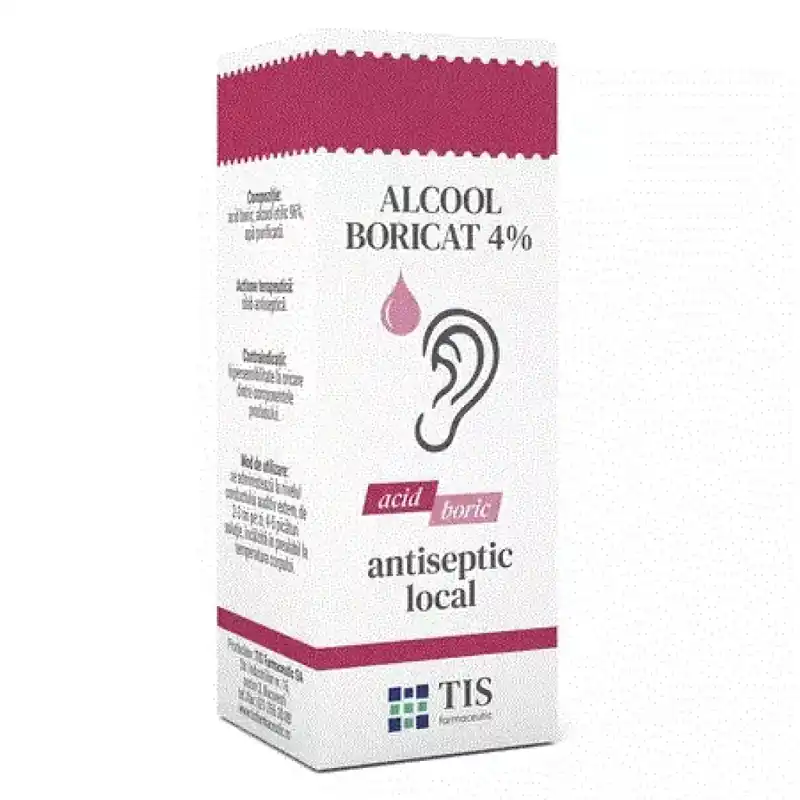 Alcool Boricat 4%, solutie, Tis Farmaceutic Vezi acum