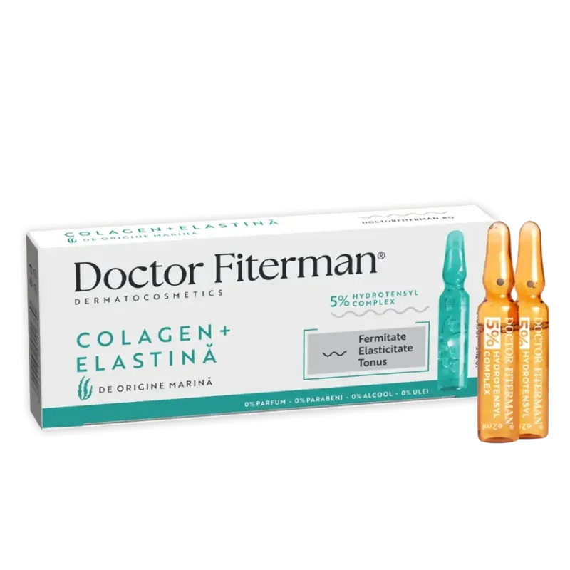 Livrare expres Fiole Colagen+Elastina 2ml, 10 fiole, Doctor Fiterman