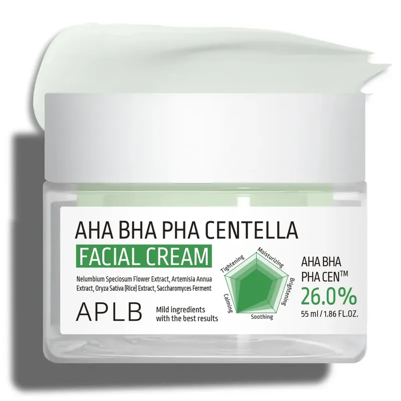 APLBCrema exfolianta si calmanta Aha Bha Pha Centella Facial Cream Super ofertă