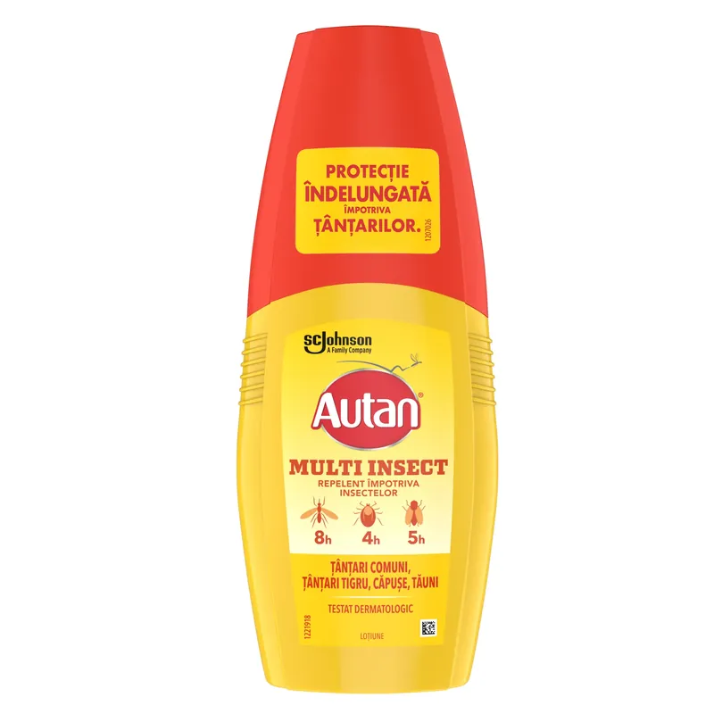 Repelent pentru insecte Autan Protection Plus, lotiune pulverizator, 100 ml Chilipir