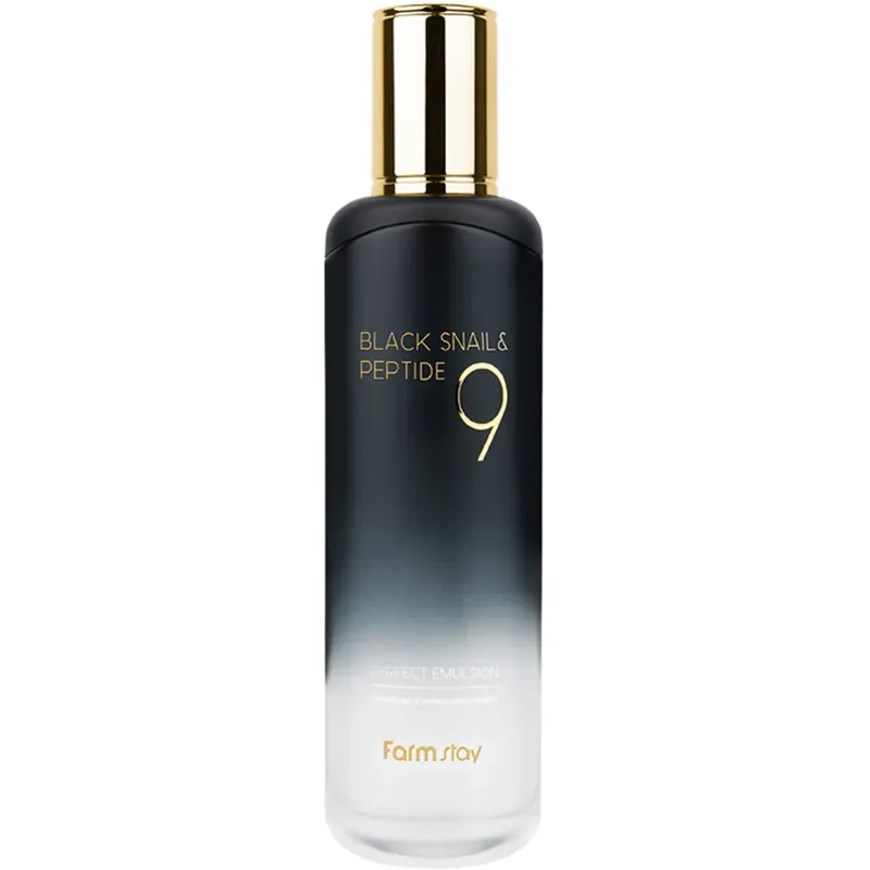 Promoție Emulsie hidratanta pentru fata cu extract de melc si peptide Farmstay Black Snail, 120 ml