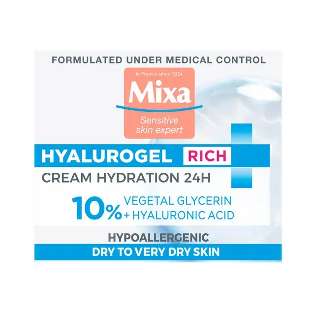 Cumpără acum Crema hidratanta cu acid hialuronic Mixa ten uscat, 50 ml