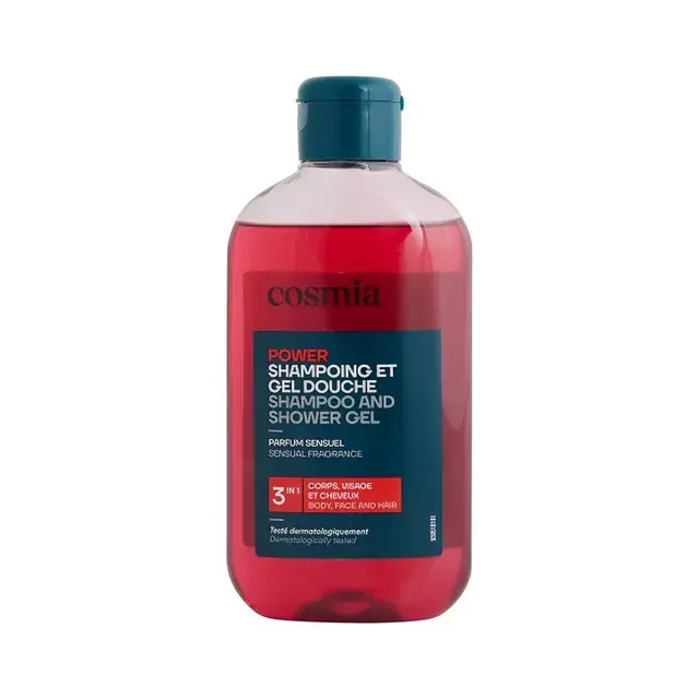 Doar azi Sampon si gel de dus pentru barbati Cosmia Power Parfum Sensuel 3 in 1, 250 ml
