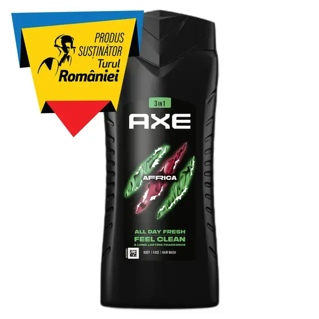 Gel de dus AXE Africa 3 in 1, 400 ml Preț mic