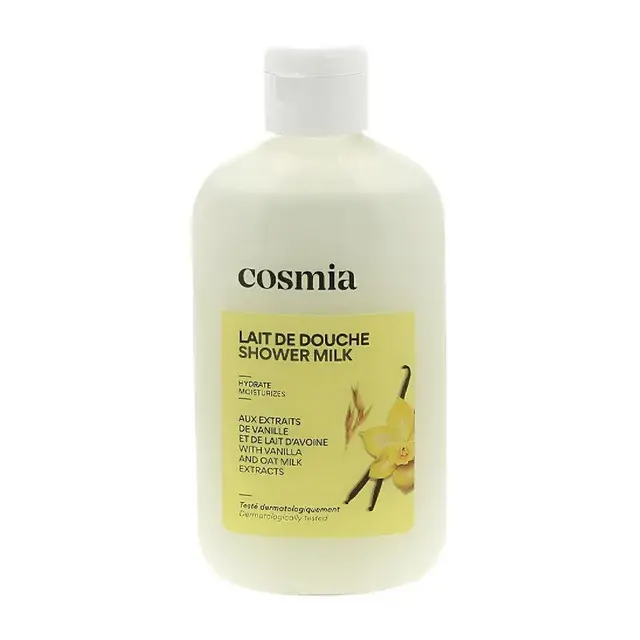 Gel de dus Cosmia, cu extract de vanilie si lapte de ovaz, 250 ml Expediere rapidă