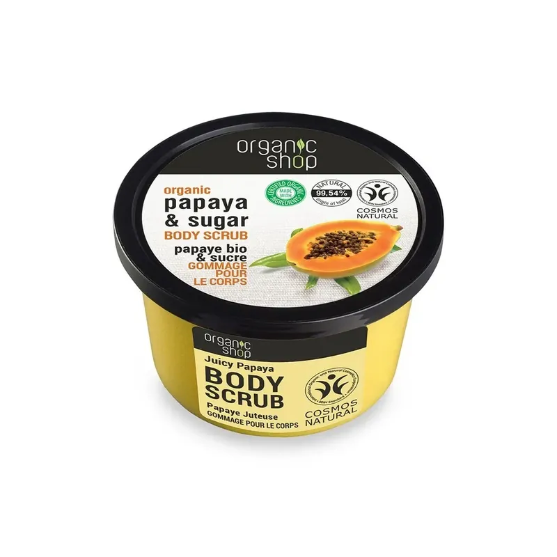 Preț redus Scrub de corp Organic Shop Juicy Papaya, 250ml