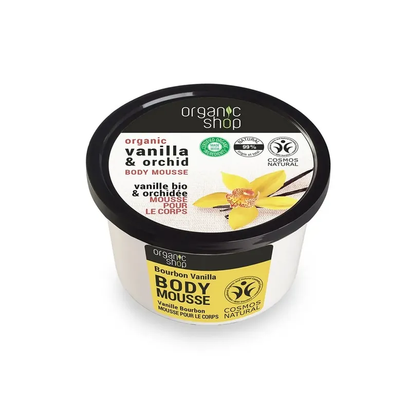 Popular Spuma de corp Organic Shop Bourbon Vanilla, 250ml